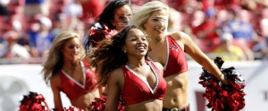 Tampa Bay Buccaneers Cheerleaders performing last December.
