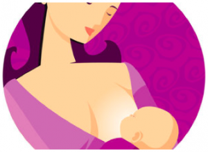 illustration of a breastfeeding mother