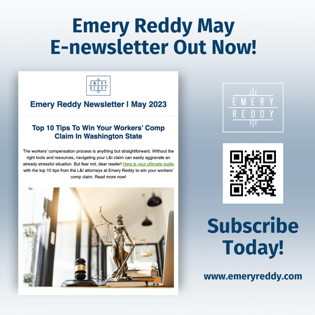 emery reddy enewsletter promo with subscribe information