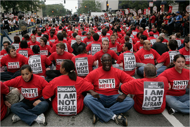 i am not afraid unite here protest