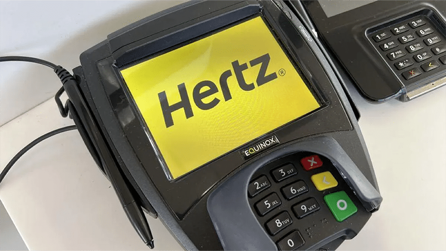 Hertz credit card reader
