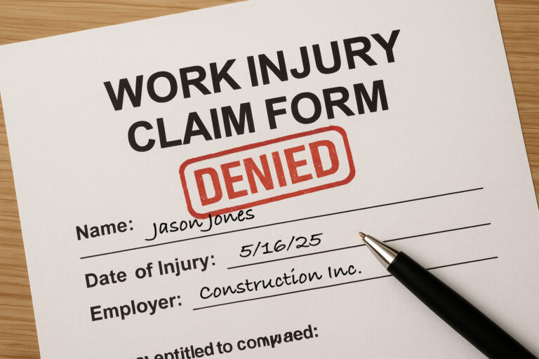 denied work injury claim form