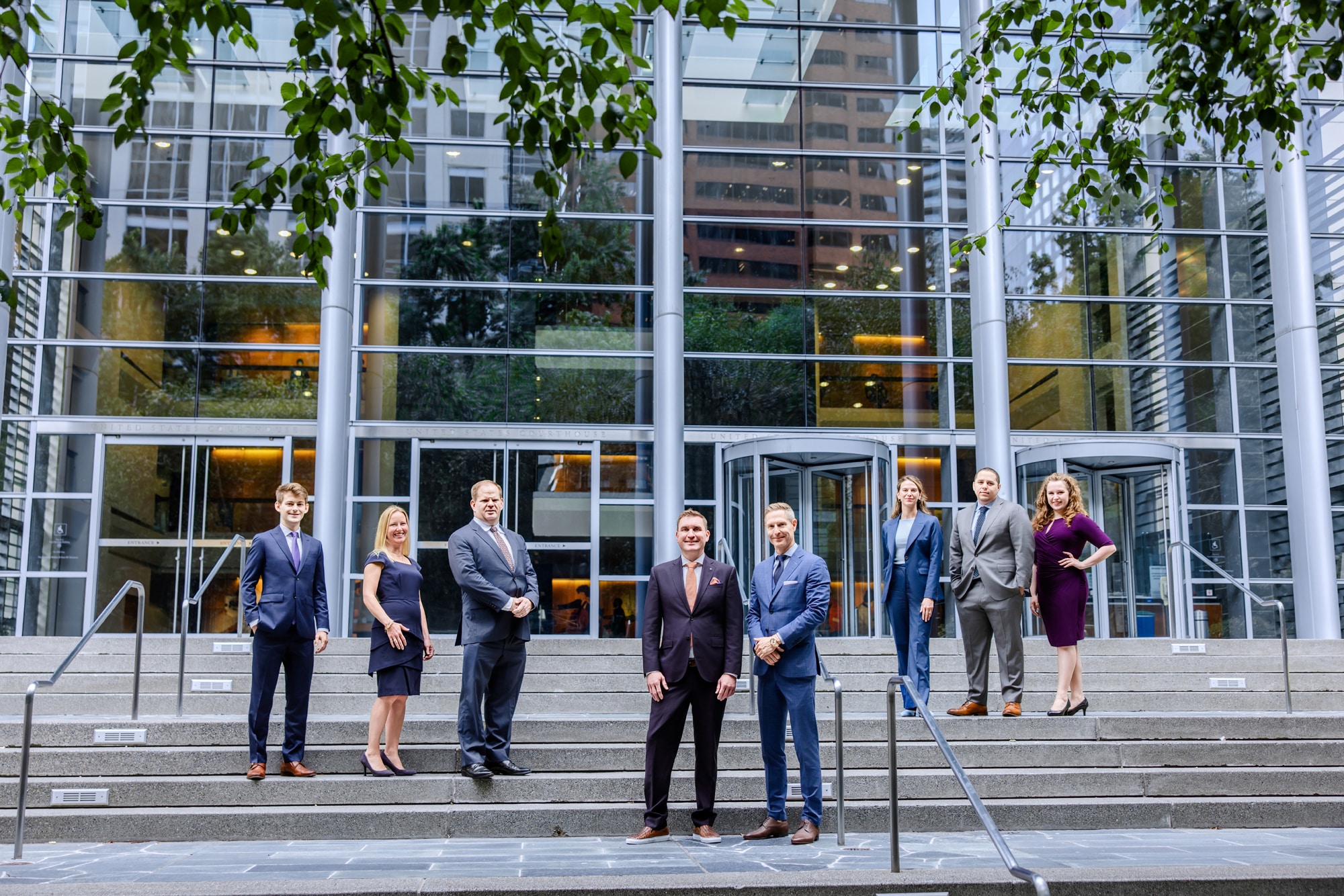 Emery | Reddy Seattle Team in front of Seattle Courthouse