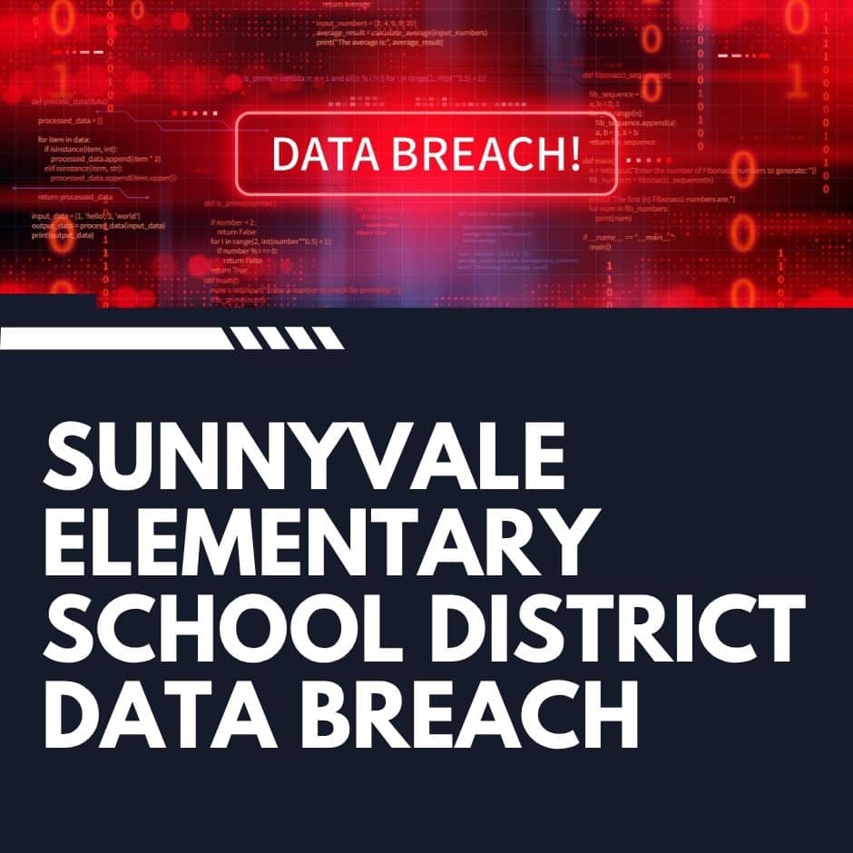 sunnyvale elementary school district data breach