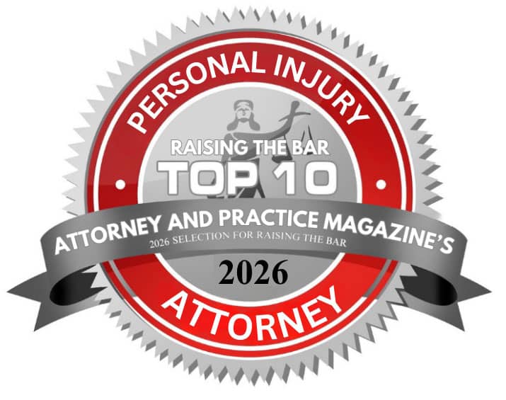 Attorney and Practice Top 10 Personal Injury Attorney Award Badge