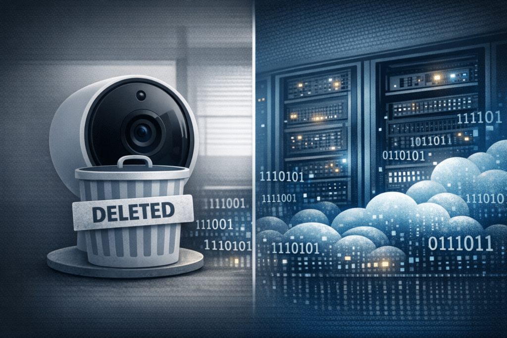 Google nest camera and a cloud server