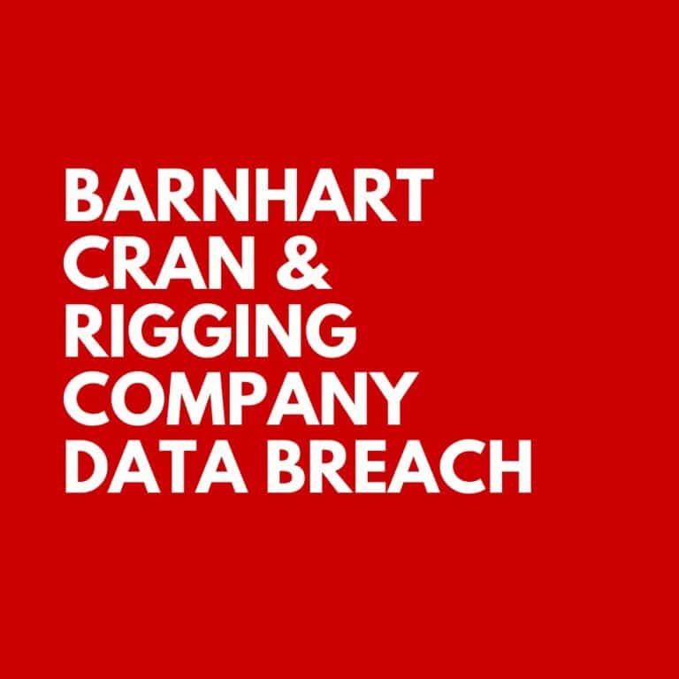 Barnhart Crane & Rigging Company, Inc. Data Breach