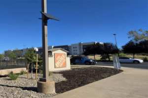 Home Depot entrance with ALPR camera