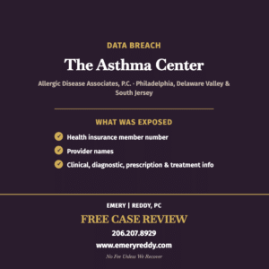 The Asthma Center Data Breach