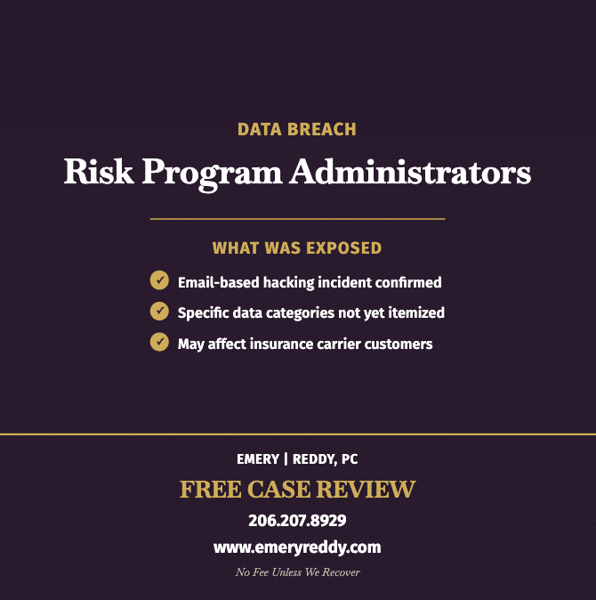 Risk Program Administrators Data Breach