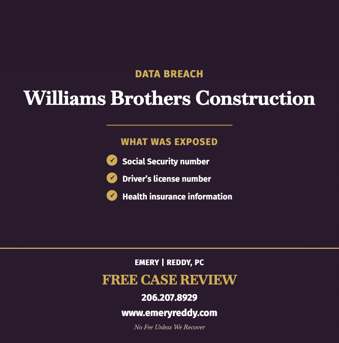 Williams Brothers Construction Data Breach