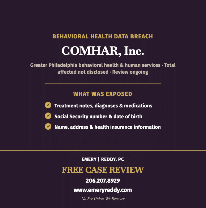 COMHAR Data Breach