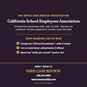 California School Employees Association Data Breach