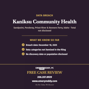 Kaniksu Community Health Data Breach