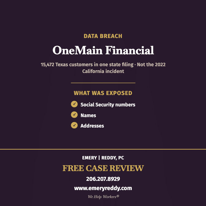 OneMain Financial Data Breach