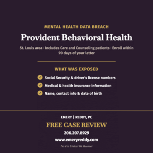Provident Behavioral Health Data Breach