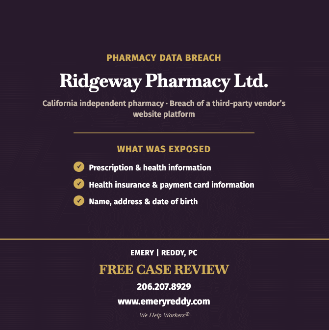 Ridgeway Pharmacy Data Breach