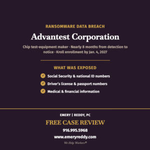 Advantest Data Breach Lawsuit