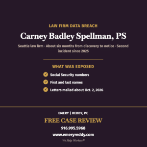 Carney Badley Spellman Data Breach Lawsuit