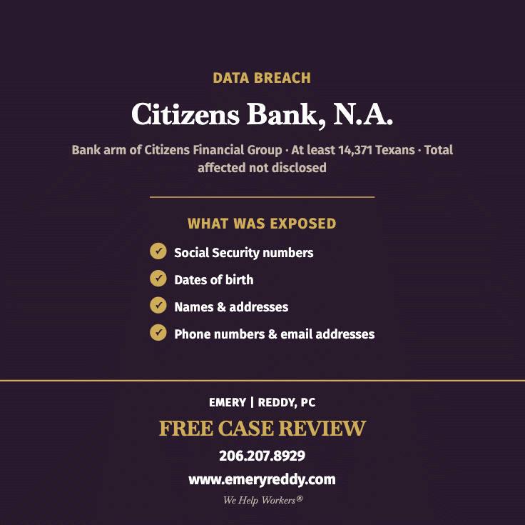 Citizens Bank Data Breach