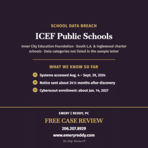 ICEF Public Schools Data Breach