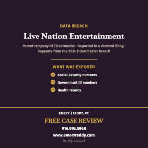 Live Nation Data Breach Lawsuit