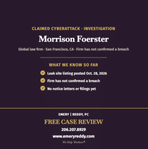 Morrison Foerster Data Breach
