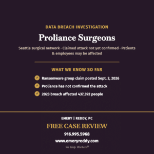 Proliance Surgeons Data Breach Lawsuit