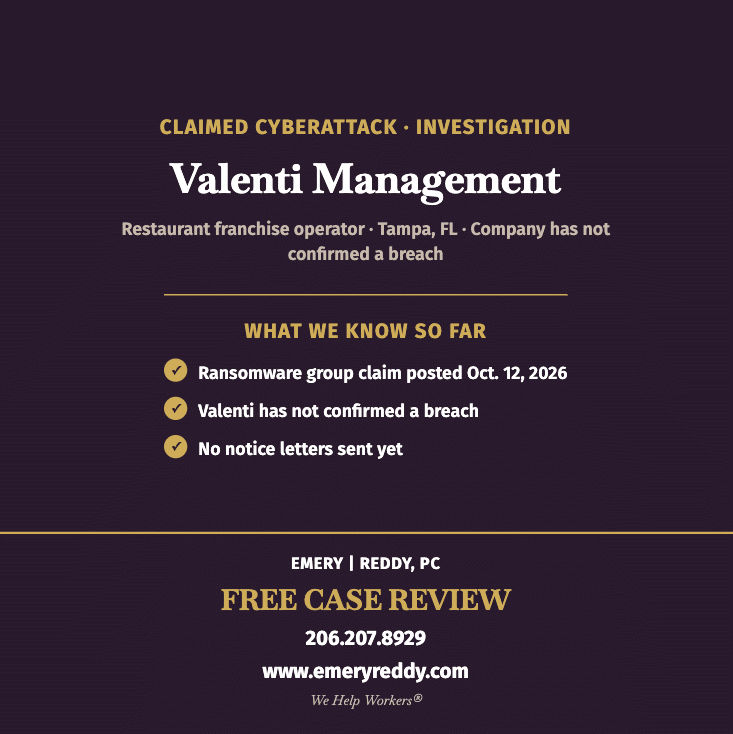 Valenti Management Data Breach