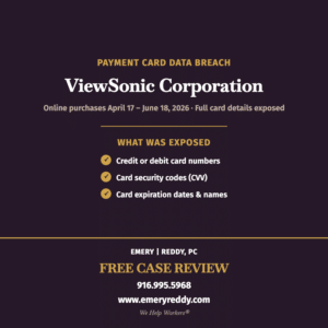 ViewSonic Data Breach Lawsuit