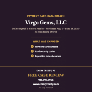Virgo Gems Data Breach Lawsuit