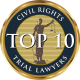 top ten civil rights trial lawyers award