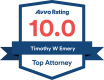 10.0 AVVO award badge